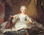 Jean Marc Nattier Marie Zephyrine of France as a Baby oil